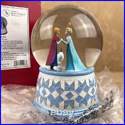 NEW RARE Disney Traditions Frozen Jim Shore Act of Love Snow Globe Figurine