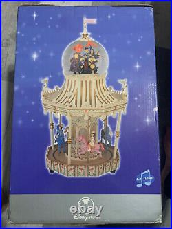 NIB Disney Mary Poppins Carousel Snow Globe play Jolly Holiday