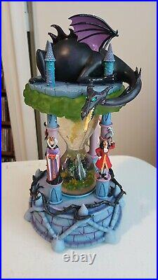 NIB Disney Villains Hourglass Snow Globe WithLight & Sound