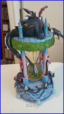 NIB Disney Villains Hourglass Snow Globe WithLight & Sound