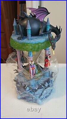 NIB Disney Villains Hourglass Snow Globe WithLight & Sound