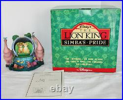 NIB Lion King II Simbas Pride Musical Snowglobe Waterglobe Glitter Globe Disney