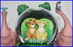 NIB Lion King II Simbas Pride Musical Snowglobe Waterglobe Glitter Globe Disney