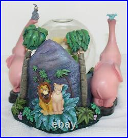 NIB Lion King II Simbas Pride Musical Snowglobe Waterglobe Glitter Globe Disney