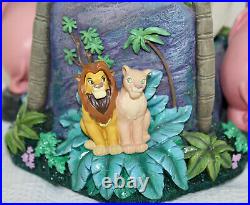 NIB Lion King II Simbas Pride Musical Snowglobe Waterglobe Glitter Globe Disney