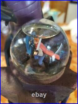 NIB Rare 2004 Disney Maleficent Dragon musical Snowglobe battery Perfect