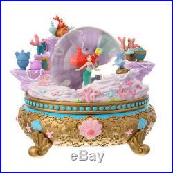 New D23 Expo Japan 2018 Little Mermaid Ariel Music Box Snow Globe Disney Store