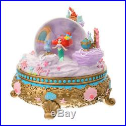 New D23 Expo Japan 2018 Little Mermaid Ariel Music Box Snow Globe Disney Store