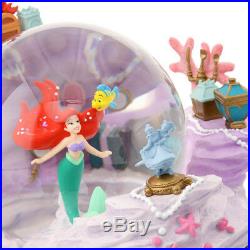 New D23 Expo Japan 2018 Little Mermaid Ariel Music Box Snow Globe Disney Store