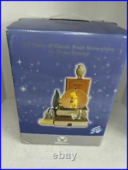 New Disney 80 years of Classic Winnie The Pooh Musical Snow Globe