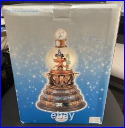 New Disney Mickey Fantasia 65th Anniversary Snow Globe WithBox- Music TESTED WORKS New Disney Mickey Fantasia 65th Anniversary Snow Globe WithBox- Music TESTED WORKS