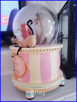 New Disney Store 25th Anniv. Lady&TheTramp Hatbox Snowglobe Si & Am Siamese Cats