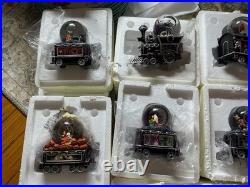 Nightmare Before Christmas Bradford Exchange Glitter Globe Train Lot of 12+1