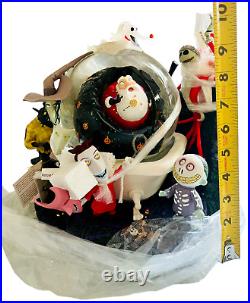 Nightmare Before Christmas Snow Globe Disney Store Exclusive Captures Santa NIB