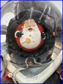 Nightmare Before Christmas Snow Globe Disney Store Exclusive Jack Captures Santa