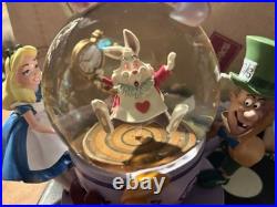 Perfect Condition Disney Parks Alice in Wonderland Tea Cup Spinning Snow Globe