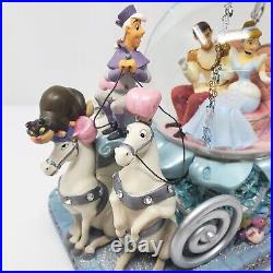 Perfect DISNEY 50th Anniversary CINDERELLA Carriage Coach Snow Globe, Musical