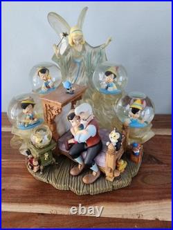 Pinocchio Blue Fairy Multi Ball Snowglobe Disney Auction LE 500