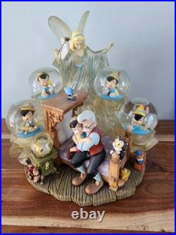 Pinocchio Blue Fairy Multi Ball Snowglobe Disney Auction LE 500