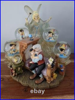 Pinocchio Blue Fairy Multi Ball Snowglobe Disney Auction LE 500