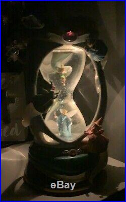 RAREDisney FAIRY FAIRIES GODMOTHERS TINK HOURGLASS Snow Globe Musical/Lights