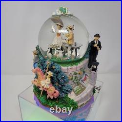 RARE 2001 Disney Store MARRY POPPINS Musical Animated Snow Globe (READ)