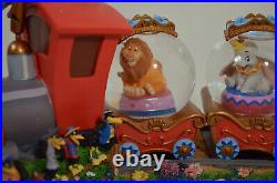 RARE Casey Junior Jr Train Dumbo Figure Music Snowglobe Water Globe Disney Store