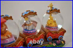 RARE Casey Junior Jr Train Dumbo Figure Music Snowglobe Water Globe Disney Store