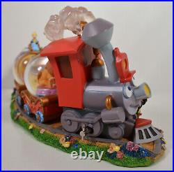 RARE Casey Junior Jr Train Dumbo Figure Music Snowglobe Water Globe Disney Store