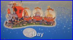 RARE Casey Junior Jr Train Dumbo Figure Music Snowglobe Water Globe Disney Store