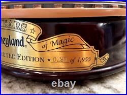 RARE Collectors' Disneyland Main Street Snow Globe Lights & Music Box L108 LE