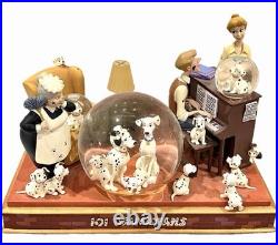 RARE Disney 101 Dalmatians Musical Light-Up Snow Globe Cruella De Vil PRISTINE