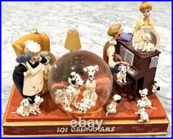 RARE Disney 101 Dalmatians Musical Light-Up Snow Globe Cruella De Vil PRISTINE
