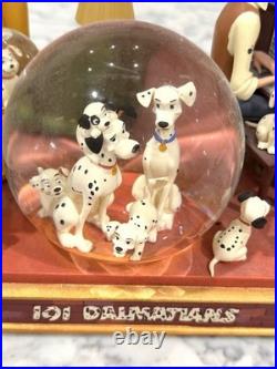 RARE Disney 101 Dalmatians Musical Light-Up Snow Globe Cruella De Vil PRISTINE