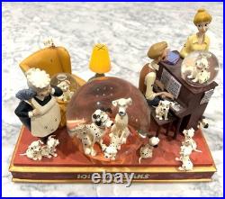 RARE Disney 101 Dalmatians Musical Light-Up Snow Globe Cruella De Vil PRISTINE