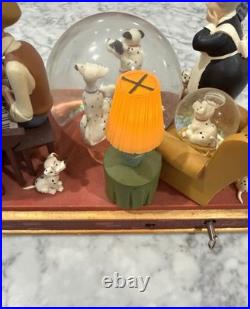 RARE Disney 101 Dalmatians Musical Light-Up Snow Globe Cruella De Vil PRISTINE