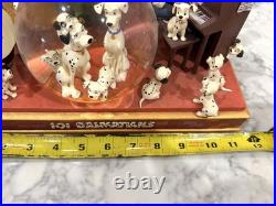 RARE Disney 101 Dalmatians Musical Light-Up Snow Globe Cruella De Vil PRISTINE