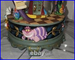 RARE Disney Alice In Wonderland Hourglass Snowglobe First Edition
