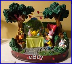 RARE Disney Alice in Wonderland Unbirthday Tea Party Musical Snow Globe