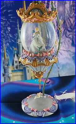 RARE Disney Cinderella Hanging Snow Globe & Vine Stand NEW