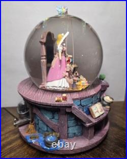 RARE Disney Cinderella Snow Globe A Dream Is A Wish Your Heart Makes Music Box