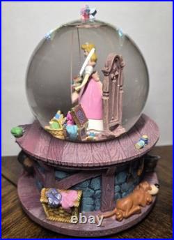 RARE Disney Cinderella Snow Globe A Dream Is A Wish Your Heart Makes Music Box