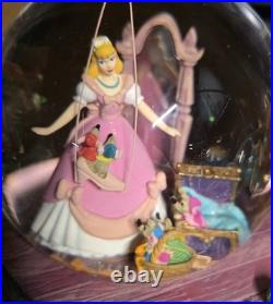 RARE Disney Cinderella Snow Globe A Dream Is A Wish Your Heart Makes Music Box