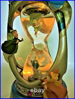 RARE Disney Fairies Hourglass Snow globe Musical with Lights