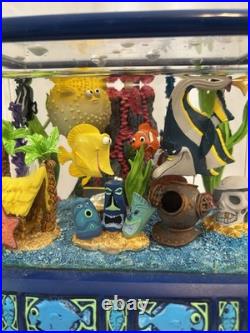RARE Disney Finding Nemo Snow Globe Music Box Fish Tank Tiny Bubbles WORKING