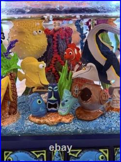 RARE Disney Finding Nemo Snow Globe Music Box Fish Tank Tiny Bubbles WORKING