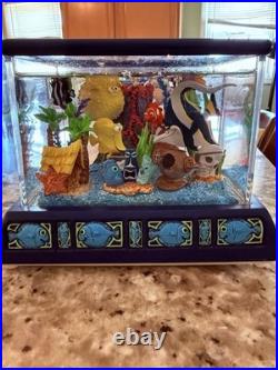 RARE Disney Finding Nemo Snow Globe Music Box Fish Tank Tiny Bubbles WORKING