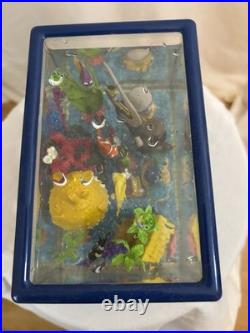RARE Disney Finding Nemo Snow Globe Music Box Fish Tank Tiny Bubbles WORKING