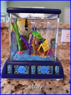 RARE Disney Finding Nemo Snow Globe Music Box Fish Tank Tiny Bubbles WORKING