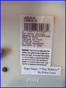 RARE Disney Finding Nemo Snow Globe Music Box Fish Tank Tiny Bubbles WORKING